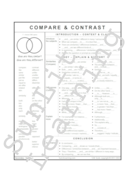 Compare & Contrast - Secondary V.1