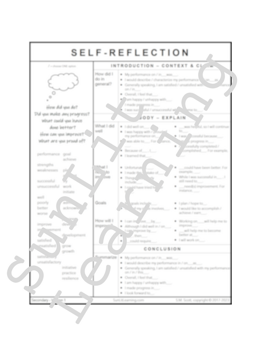 Self-Reflection  - S.V1