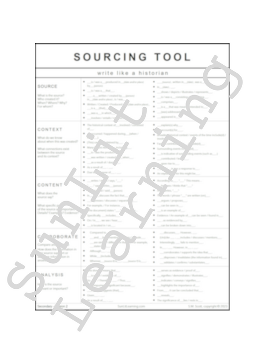 Sourcing Tool - Secondary V2